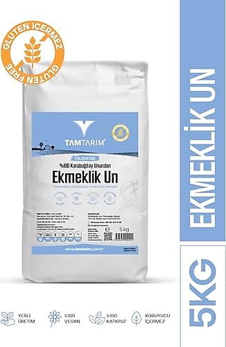 ( Glutensiz) 100% Karabuğday Unundan Ekmeklik Un 5 Kg