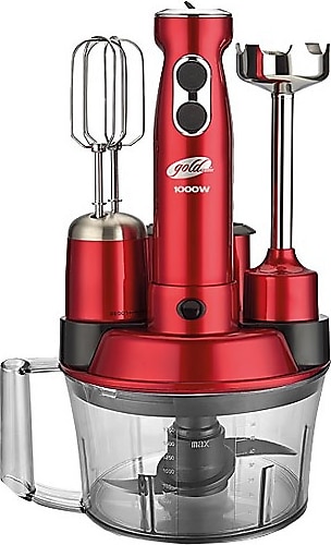 Goldmaster Delta Max BY-5216 1000 W Kırmızı Mutfak Robotu