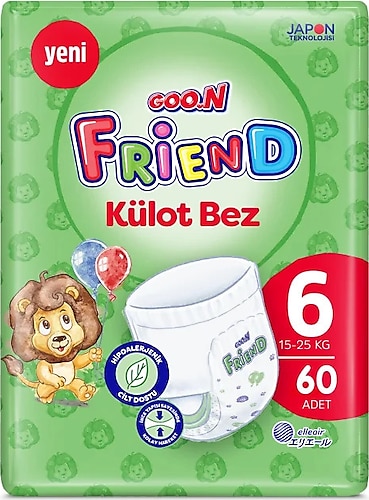 Goon Friend 6 Numara Xlarge 60'lı Külot Bez