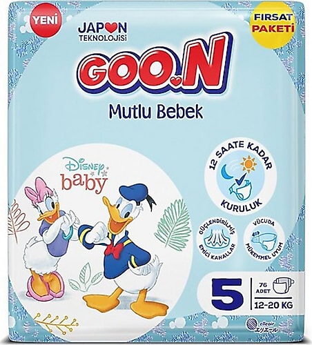 Goon Mutlu 5 Numara 76'lı Bebek Bezi