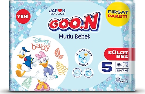 Goon Mutlu Bebek 5 Beden 62'li Külot Bez