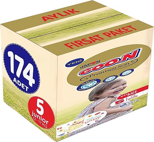 Goon Premium Soft 5 Numara 174'lü Külot Bez