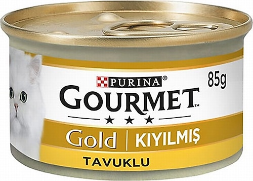 Gourmet Gold Kıyılmış Tavuklu 85 gr 12'li Yetişkin Kedi Konserve Maması