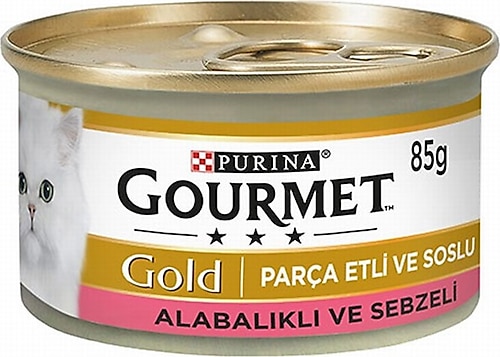 Gourmet Gold Parça Etli Soslu 85 gr Yetişkin Konserve Kedi Maması