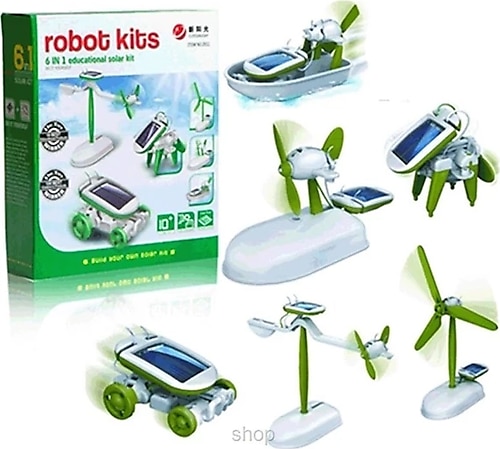 Güneş Enerjili Robot Oluşturma Seti Solar Kit (6 In 1) (546766075)