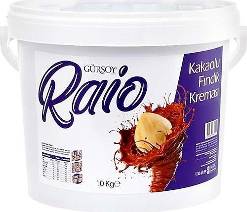 Gürsoy Raio Kakaolu Fındık Kreması EDT 10 kg