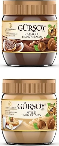 Gürsoy Sütlü Fındık Kreması 400 G- Gürsoy Kakaolu Fındık Kreması 400 G