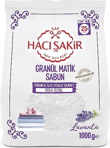 Hacı Şakir Lavanta Kokulu Granül Matik Sabun 1000 gr