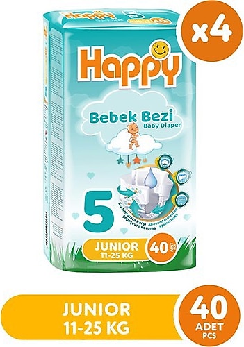 Happy 5 Numara Junior 160'lı Bebek Bezi