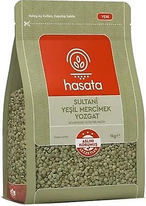 Hasata Yozgat Sultani Yeşil Mercimek 1 kg