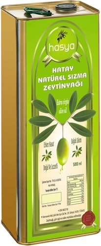 Hasya Hatay 5 lt Soğuk Sıkım Sızma Zeytinyağı
