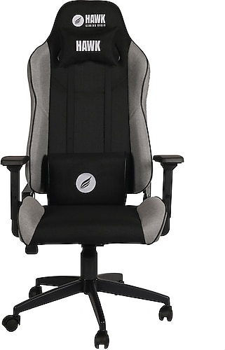 Hawk Gaming Chair Fab V3 Siyah-Gri Kumaş Oyuncu Koltuğu