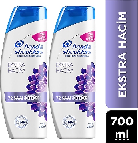 Head & Shoulders Ekstra Hacim Dolgunluk 350 ml 2 Adet Şampuan