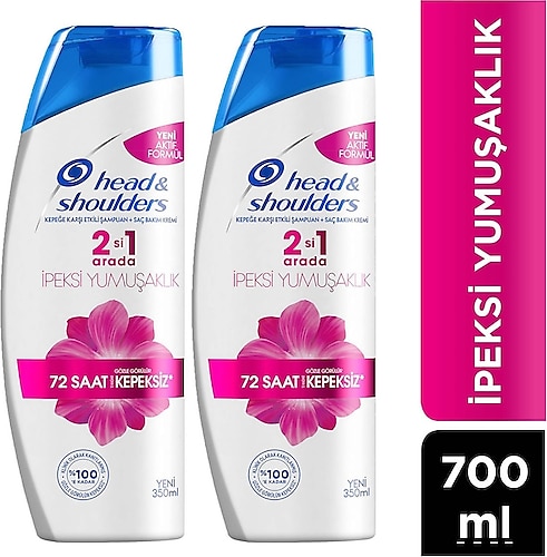 Head & Shoulders İpeksi Yumuşaklık 2'si 1 Arada 350 ml 2 Adet Şampuan