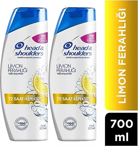 Head & Shoulders Limon Ferahlığı 350 ml 2 Adet Şampuan