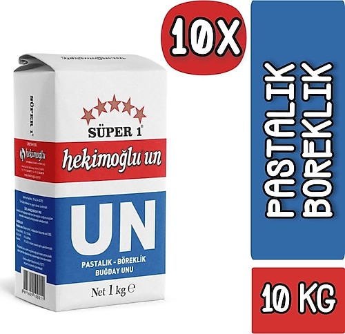 Hekimoğlu Pasta Böreklik 1 kg 10'lu Paket Buğday Unu