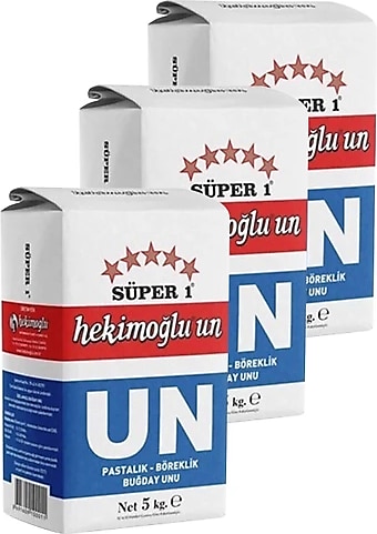 Hekimoğlu Süper 1 Un 5 kg 3'lü