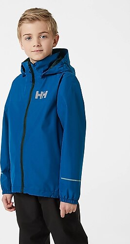 Helly Hansen Koyu Mavi Erkek Çocuk Yağmurluk DEEP FJORD JR JUELL RAIN JACKET