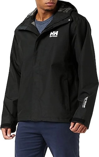 Helly Hansen Seven J Jacket Erkek Siyah Yağmurluk Hha62047-992