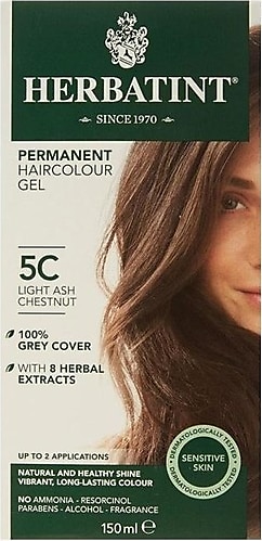Herbatint Kalıcı Bitkisel 5c Light Ash Chestnut Saç Boyası