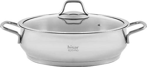 Hisar Optima Bergama 24 cm Basık Tencere