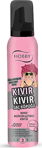 Hobby Kıvır Kıvır Bukle Belirginleştirici Saç Köpüğü 150 ml