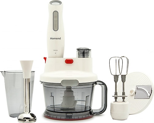 Homend Functionall 2804H 1000 W Beyaz Mutfak Robotu