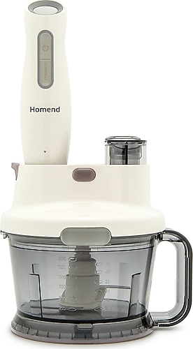 Homend Functionall 2807H 1000 W Krem Gri Mutfak Robotu