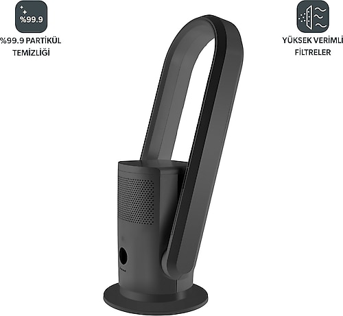 Homend O-zone Cool + Heatwave 9009H Gri Hava Temizleyici