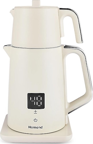 Homend Royaltea Cooltouch 1797H Krem 1850 W Konuşan Çelik Çay Makinesi