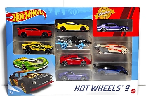 Hot Wheels 9'lu Araba Seti