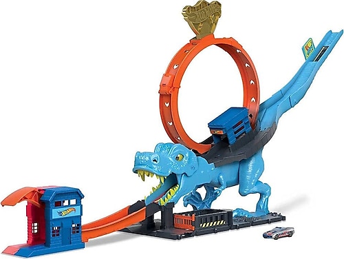 Hot Wheels Dinozor ile Mücadele Oyun Seti HKX42