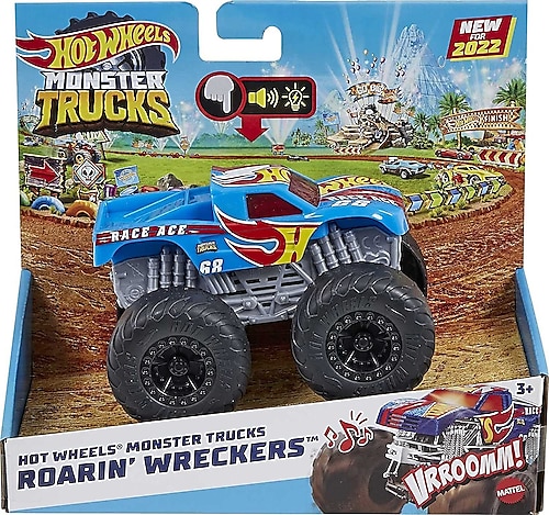 Hot Wheels Monster Trucks 1:43 Kükreyen Arabalar Race Ace HDX63