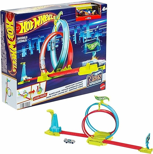 Hot Wheels Neon Yarışlar Çoklu Yarış Heyecanı Pist Seti HPC07