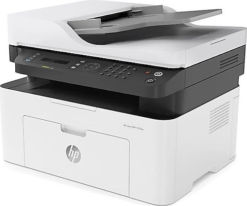 Hp Laser Mfp 137FNW Wi-Fi Faks + Fotokopi + Tarayıcı + Lazer Yazıcı + Tam Dolu Muadil Tonerli. - Siyah - Beyaz