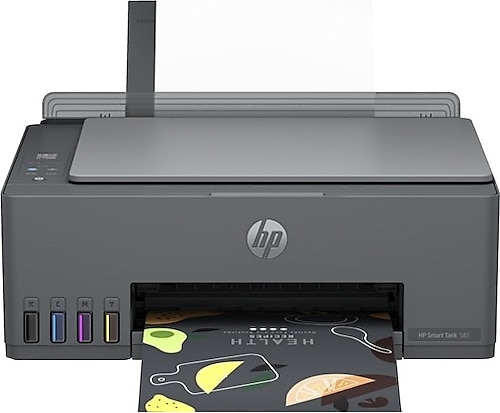 HP Smart Tank 581 4A8D4A Wi-Fi + Tarayıcı + Fotokopi Renki Çok Fonksiyonlu Tanklı Mürekkep Püskürtmeli Yazıcı