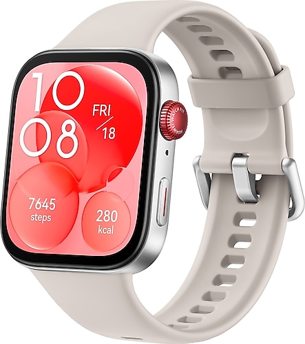 Huawei Watch Fit 3 Beyaz Kauçuk Kayış Akıllı Saat
