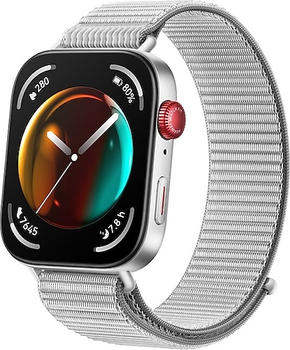 Huawei Watch Fit 3 Gri Naylon Kayış Akıllı Saat