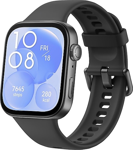 Huawei Watch Fit 3 Siyah Kauçuk Kayış Akıllı Saat