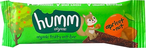 Humm Organic Kayısılı Fındıklı Yulaf Bar 27 gr
