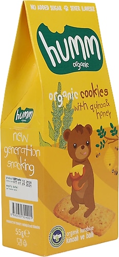 Humm Organic Kinoalı ve Ballı Kurabiye 55 gr