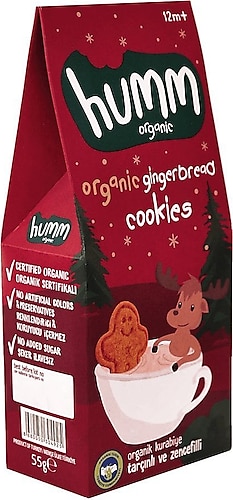 Humm Organic Tarçınlı ve Zencefilli Kurabiye 55 gr