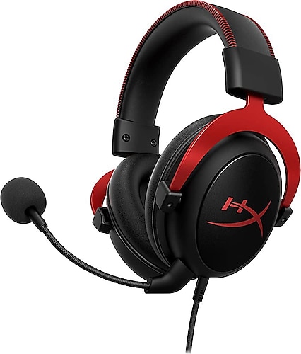 HyperX Cloud II 7.1 KHX-HSCP-RD Kırmızı Kablolu Mikrofonlu Kulak Üstü Oyuncu Kulaklığı