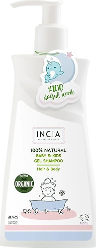 Incia Doğal Bebek ve Çocuk Jel Şampuan 350 ml