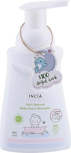 Incia Doğal Konak Önleyici Köpük Bebek Şampuanı 200 ml