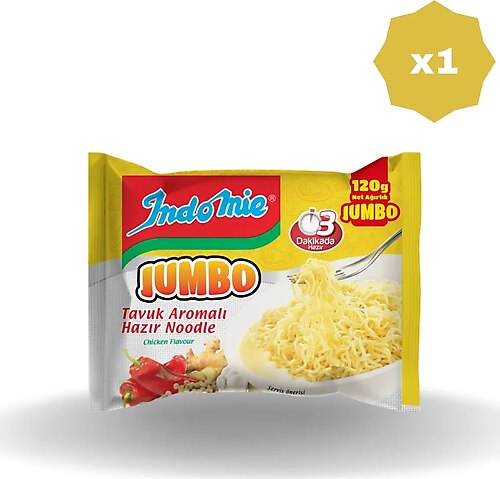 İndomie İNDOMİE JUMBO TAVUK AROMALI NOODLE 120 GR X 1 ADET