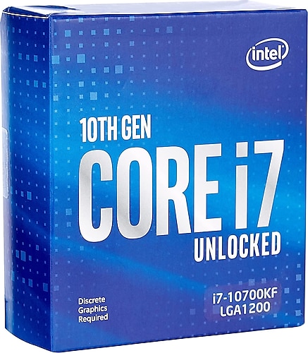 Intel i7-10700KF Sekiz Çekirdek 3.80 GHz İşlemci