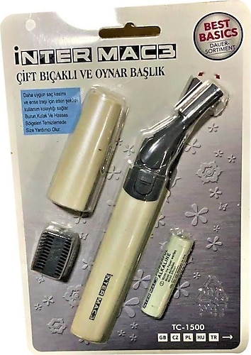 İnter Ac3 Sakal Favori Burun Hassas Bölge Kıl Tüy Tıraş Makinesi
