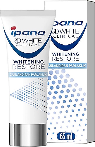 İpana 3D White Clinical Canlandıran Parlaklık Beyazlatıcı Florürlü Diş Macunu 65 ml