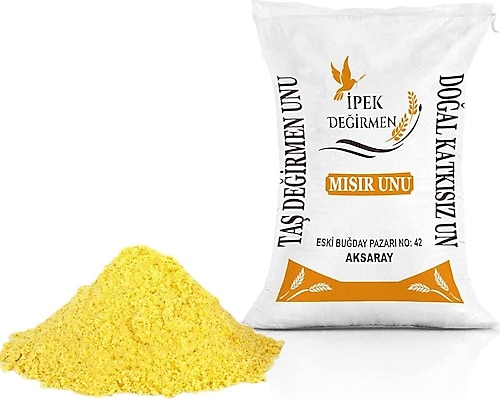 İpek Değirmen Doğal Katkısız Glutensiz Taş Değirmen 3 kg Mısır Unu